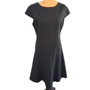 NWT David Ash Navy Blue Fit and Flare Dress Size 8